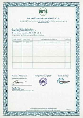 GRS Certificate